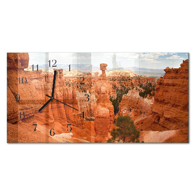 Rechthoekige glazen klok horizontaal Bryce Canyon