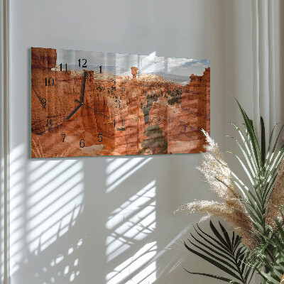 Rechthoekige glazen klok horizontaal Bryce Canyon