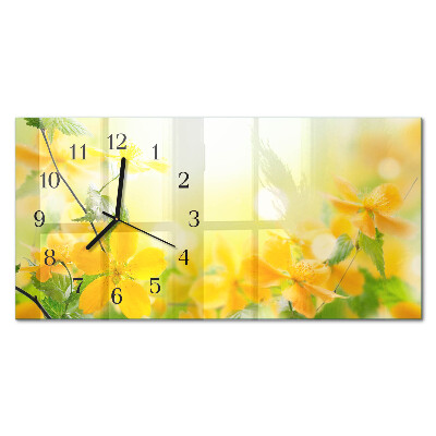 Rechthoekig klok glas met opdruk horizontaal Snijbloemen