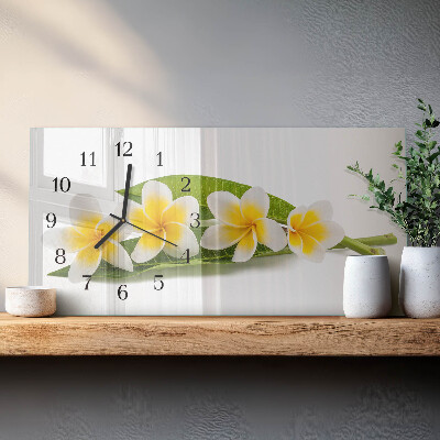Glazen klok horizontaal Bloeiende planten