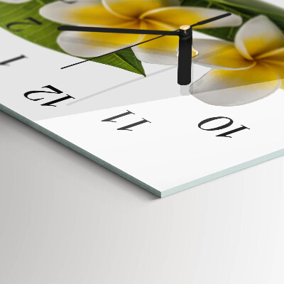 Glazen klok horizontaal Bloeiende planten