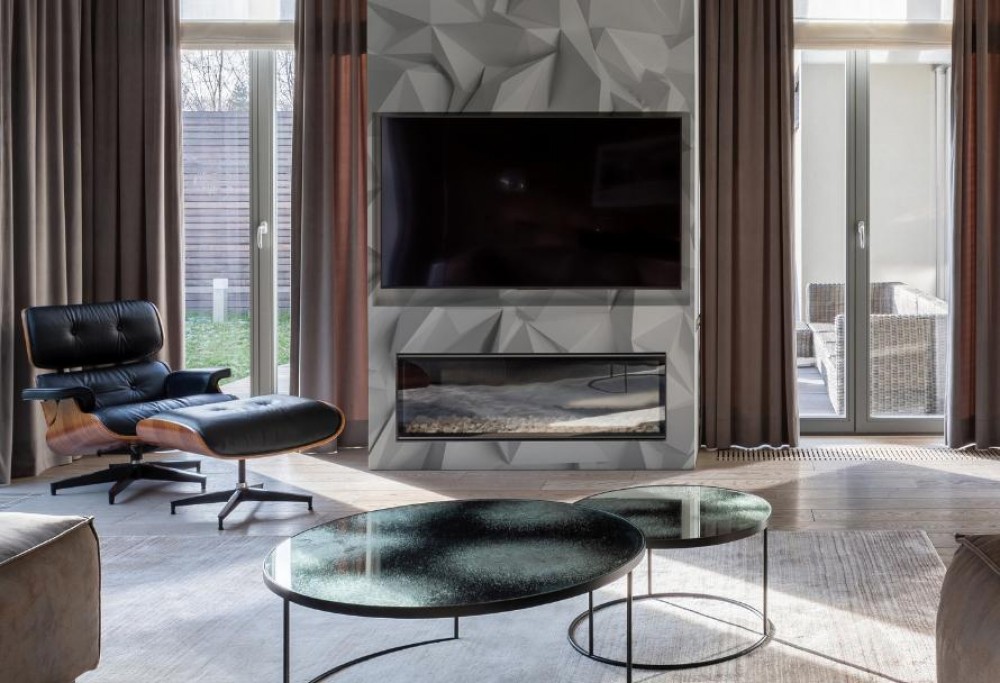TV-muur in de woonkamer - inspiraties