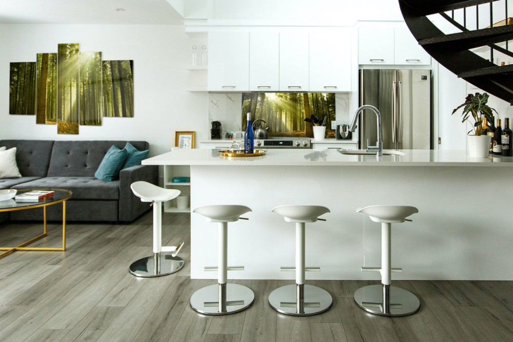 woonkamer met keuken