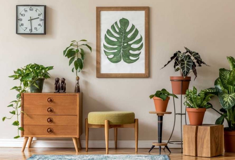 huis in stedelijke jungle-stijl