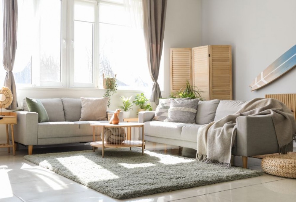 woonkamer in natuurlijke stijl
