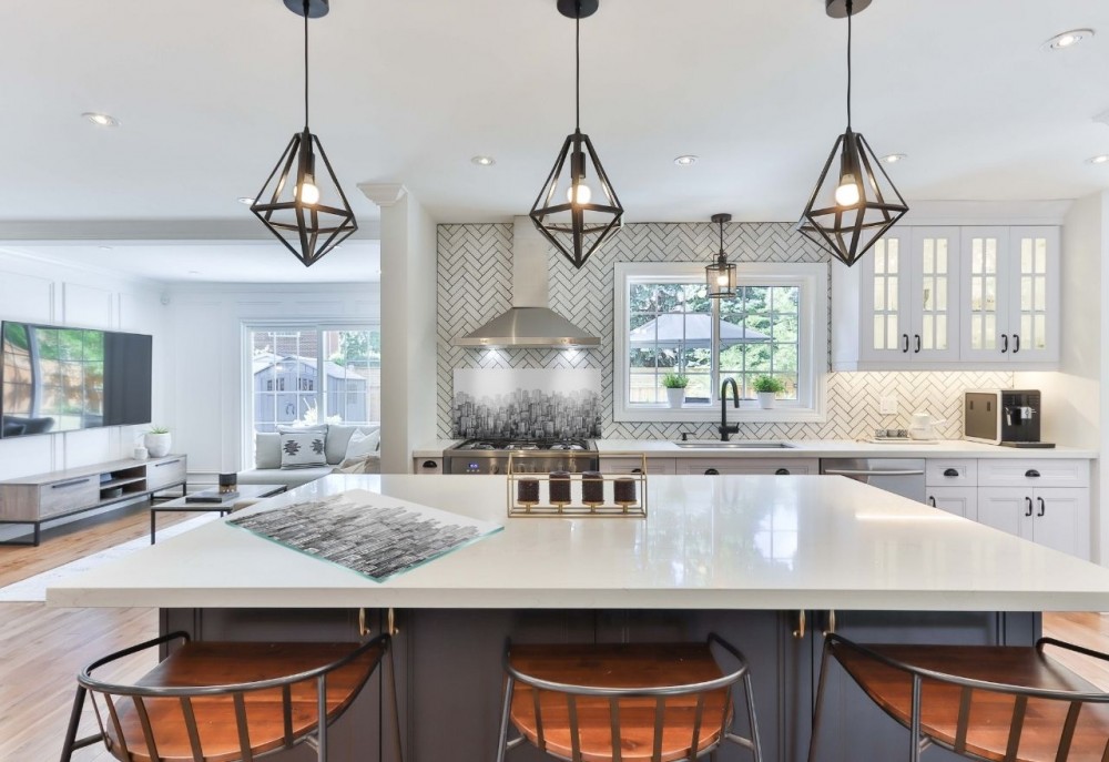woonkamer met keuken
