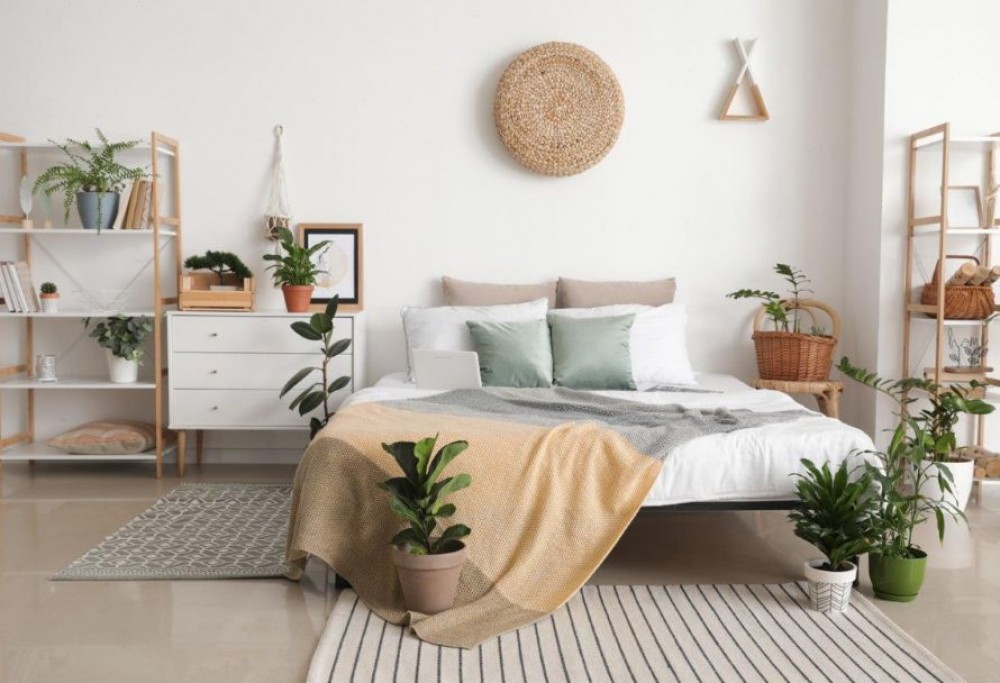 slaapkamer in Scandinavische stijl