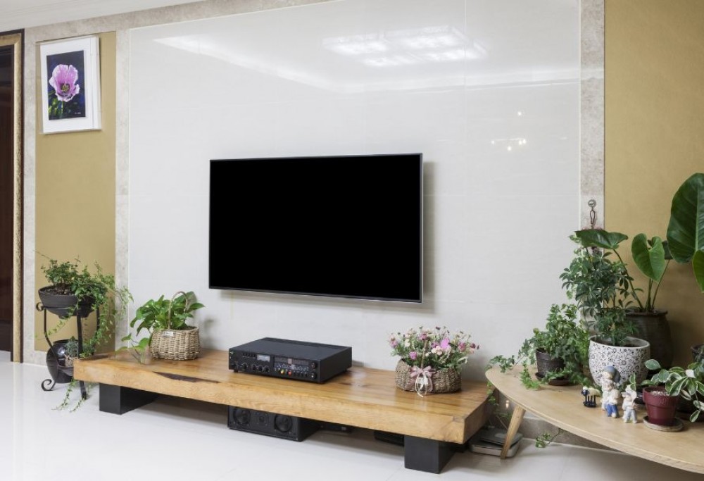 TV-muur in de woonkamer - inspiraties