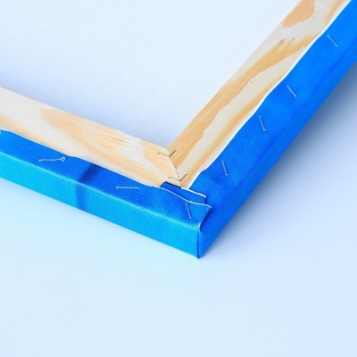 Grenen brancard voor een schilderij op canvas