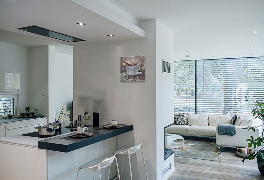 Open keuken met woonkamer