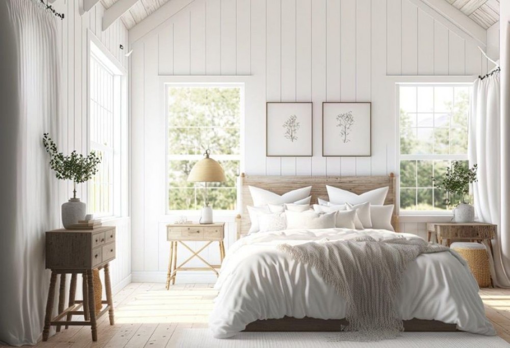 slaapkamer in Scandinavische stijl
