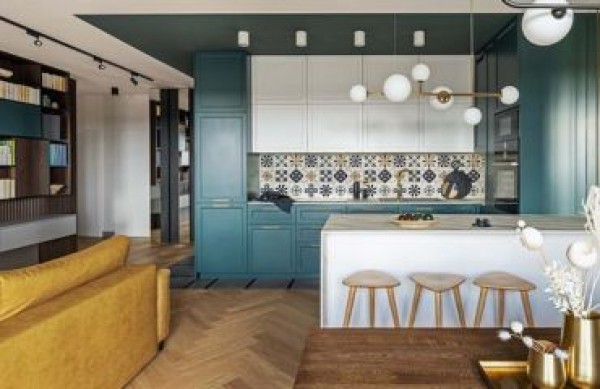 Open keuken met woonkamer – arrangementen, inspiraties en ideeën