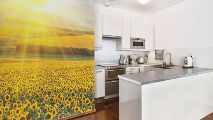 Een kleine keuken ingericht met ideeën